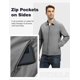 thumbnail image 3 of Chaqueta cortavientos ligera para hombre TBMPOY, gris, resistente al agua, 3 of 6