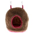 thumbnail image 2 of Parrot Nest Plush Warm Winter Hamaca colgante Pet Bird Round Columpio Cama Cueva Bronceado suave Gloria Bird Parrot Triangle Hammock, 2 of 9