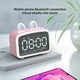 thumbnail image 5 of Altavoz Bluetooth inalámbrico Reloj despertador para el hogar Radio de inserción de tarjeta de audio Mini reloj de escritorio Altavoz pequeño Altavoz de reloj de plástico, 5 of 6