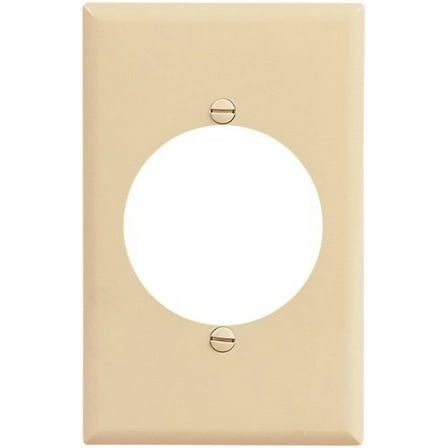 Cooper 2068V Ivory Mid-Size Single Gang Single 2.15" Receptacle Wall Plate