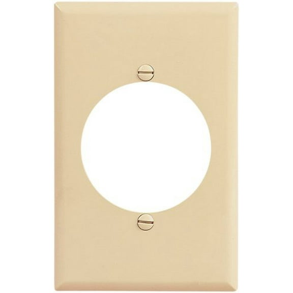 Cooper 2068V Ivory Mid-Size Single Gang Single 2.15" Receptacle Wall Plate