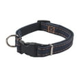 thumbnail image 2 of Flmtop Chien de Compagnie Chiot Denim Réglable Souple Collier Boucle D-Anneau Collier Collier Noir, 2 of 9