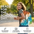 thumbnail image 7 of SCRAWLGOD Tie-Dye Print Multicolored School Backpack for Boys Girls Backpack for Kids Teens Elementary Middle School 17” Large Knapsack with Padded Strap, 7 of 7