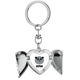 thumbnail image 1 of Com ›Sociedad ›herbívoro chino obeso y lindo panda oso Llavero de alas de ángel en forma de corazón, 1 of 3
