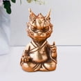 thumbnail image 4 of Estatua de dragón de latón Feng Shui, figura en miniatura coleccionable, escultura de animal pequeño, adorno de escritorio para oficina, mesa, 4 of 8