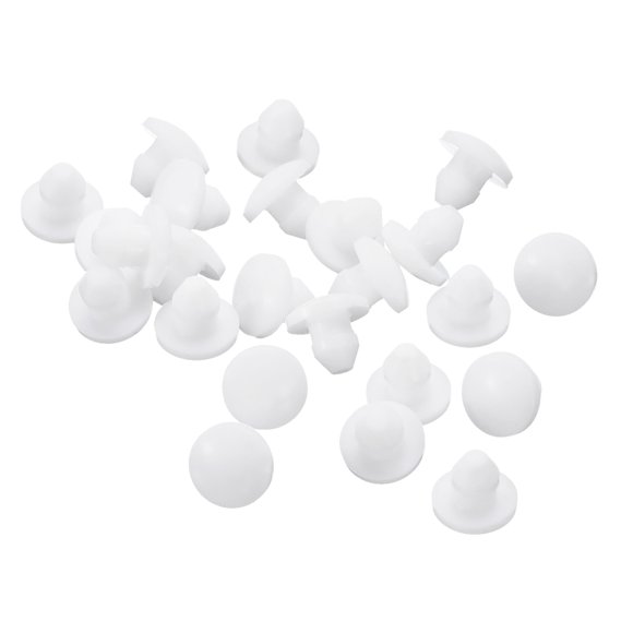 Uxcell 28 Bouchons en Silicone, Bouchons Ronds pour Trous de Verrouillage Étanches pour Trous de 3.5-4mm, Blanc