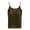 Green, variant on Womens Tops Sleeveless Tank Top With Built-In Shelf Bra Padded Ruched Pleated Casual Breathable Cotton Top L Size Tank Tops for Women
