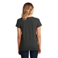 thumbnail image 2 of District Adult Female Women Plain Short Sleeves T-Shirt Charcoal Hthr 2X-Large, 2 of 4