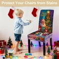 thumbnail image 5 of Santa Claus Chair Covers Set of 4, Stretchable Dining Chair Slipcovers with Christmas Tree and Gifts for Holiday Decor, 5 of 8