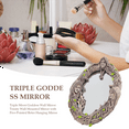 thumbnail image 4 of Triple Moon Goddess Wall Mirror Wall-Mounted Mirror with Five-Pointed Retro Hanging Mirror, 4 of 8