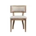 thumbnail image 3 of Madison Park Signature Marie 18.5" Solid Wood Dining Chair in Beige (2PC), 3 of 5