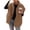 36# Brown, variant on Womens Fuzzy Fleece Vest Oversized Casual Warm Sherpa Vests Jacket Sleeveless Button down Outerwear with Pockets Solid Color Striped Leopard Print Loose Fit Fall Winter Coats Black 2XL