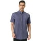 thumbnail image 3 of Camisa de vestir a rayas Lars Amadeus Azul blanco M, 3 of 6