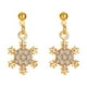 thumbnail image 2 of Fiudx Ofertas Relámpago Pendientes Cortos De Copo De Nieve Hermosos Y Exquisitos Con Temperamento Versátil Para Mujer, 2 of 6