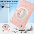 thumbnail image 7 of Dteck Case for Samsung Galaxy Tab A8 10.5-inch (SM-X200/X205),Heavy Duty 3-Layer Protection Rotating Stand Case Shockproof Armor Hard Cover with Shoulder Strap for Galaxy Tab A8 10.5-inch,Pink, 7 of 7