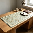 thumbnail image 6 of PVC Desk Pad, Waterproof Non Slip Leather Feel Table Mat, Large Size Writing Gaming Desktop Protector, Durable Stain Resistant Mat, Practical Accessory for Office, Home Study Computer Desktop Use, D, 6 of 6