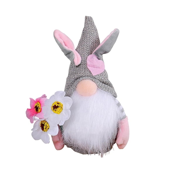 Musatteng Easter Bunny Plush Decor with Bow Tie - Soft Holiday Table Centerpiece for Kids 3 , Hypoallergenic Spring Home & Gift Basket Accent