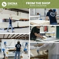 thumbnail image 6 of Ekena Millwork 10 3/4"W x 61"H Timberthane Faux Rustic Two Board Joined Board-n-Batten Faux Wood Shutters, Rough Cedar (Per Pair), 6 of 9