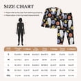 thumbnail image 4 of Pajama Sets for Women 2 Pcs, Buffalo Skull flowers Exotic Button Down Long Sleeve Sleepwear Lounge PJ Sets, 4 of 6