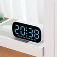 thumbnail image 2 of Digital Alarm Clock Large Led Display Desktop Clock With Temperature Calendar Rectangular Desk Clock 13x3.5x6.5cm, 2 of 8