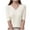 Beige, variant on LIaqionyy Kids Short Sleeve Sweater Girls V Neck Ribbed Knit Tops Casual Shirts Soft Blouses Sweaters