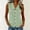 Green, variant on Womens Red Sleeveless Blouse with Vertical Stripes - Peter Pan Collar Soft Stretchy Top S-XXXL,Size S
