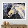 thumbnail image 3 of Designart 'Close Up Of The Head of A Lipizzan Horse' Farmhouse Framed Art Print, 3 of 4