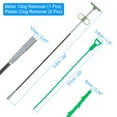 thumbnail image 2 of Drain Clog Remover Tool 0.6m Metal Clog Remover 5pcs Plastic Clog Remover, Pink, 2 of 6