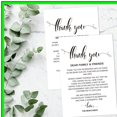 thumbnail image 4 of Elegant Wedding Thank You Cards Set - 50 Placecards for Receptions, Rehearsals, and Celebrations. Perfect for Menu Settings and Expressing Gratitude at Events., 4 of 5