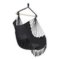 UBesGoo Hammock Chair, Hanging Rope Swing Seat for Indoor Outdoor Gray