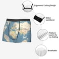 thumbnail image 6 of Haiem World Map Men's Boxer Briefs, Every Day Comfort Stretch Cotton Moisture-Wicking Underwear-Small, 6 of 9