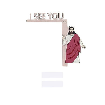 

FHKOEGHS Glass Chandelier Beads Christmas Door Frame I See You I See Jesus Sign I See Jesus Door Sitting Decoration Christian Home Door Corner Decoration Interesting Door Corner Decoration See