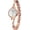 Rose gold/white, variant on Fashion Ladies Quartz Watches Elegant Watch for Women Waterproof Rose Gold Stainless Steel Strap Luxury Women Bracelet Watch