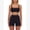 Black Polka Dot, variant on Layered Workout Sets for Women 2 Piece Polka Dot Sports Bra High Waist Biker Shorts Active Gym Yoga Pilates Outfits M Brown