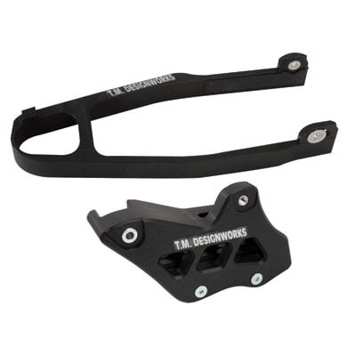 T.M. Designworks Factory Edition 1 Rear Chain Guide and Slider Kit Black for Yamaha YZ250F 2009-2018