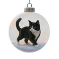 thumbnail image 2 of Cute Cat Christmas Glass Ornaments Collection, Xmas Tree Kitten Ball Ornament, Vivid Animal Decoration, for Cats Lovers, Party Centerpiece Mantel, Fall Winter Home Decor, 2 of 5