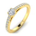 thumbnail image 2 of 3/4ctw Diamond Engagement Ring in 10k Yellow Gold (G-H, I2-I3), 2 of 4
