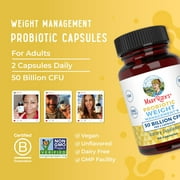 MaryRuth's Probiotic Weight Management+ Supplement with Garcinia, Morosil, Vegan, Dairy-Free, Adults, Unisex, 60 Count,