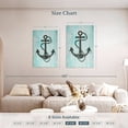 thumbnail image 4 of Elephant Stock Nautical Sign Wall Art - Vertical Multi Panel Canvas - Living Room Wall Decor - Nautical Multi Panel - Blue And Gray Decor - 36" x 57", 4 of 8
