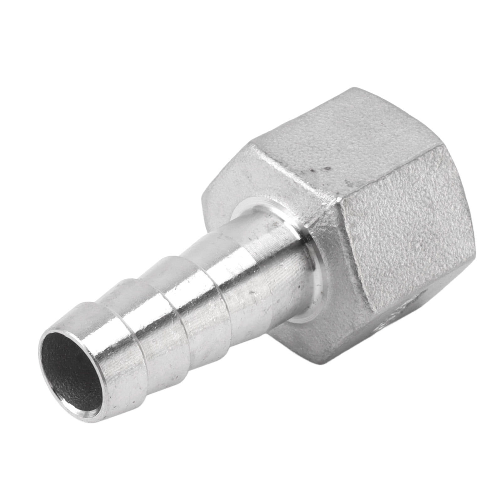 Hose Barb Quick Connector Coupler Air Fitting, 4pcs Stainless Steel Air Hose Fittings Male Thread Connector Barb Joint Quick Coupling Connector Pipe 13mm
