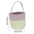 thumbnail image 3 of Handheld Striped Basket Cute Bunny Easter Basket with Handles for Eggs Candy Small Empty Basket with Decorative Pattern Perfect for Easter Egg Hunt Gift Favor Home Kitchen Table Spring Decoration, 3 of 8