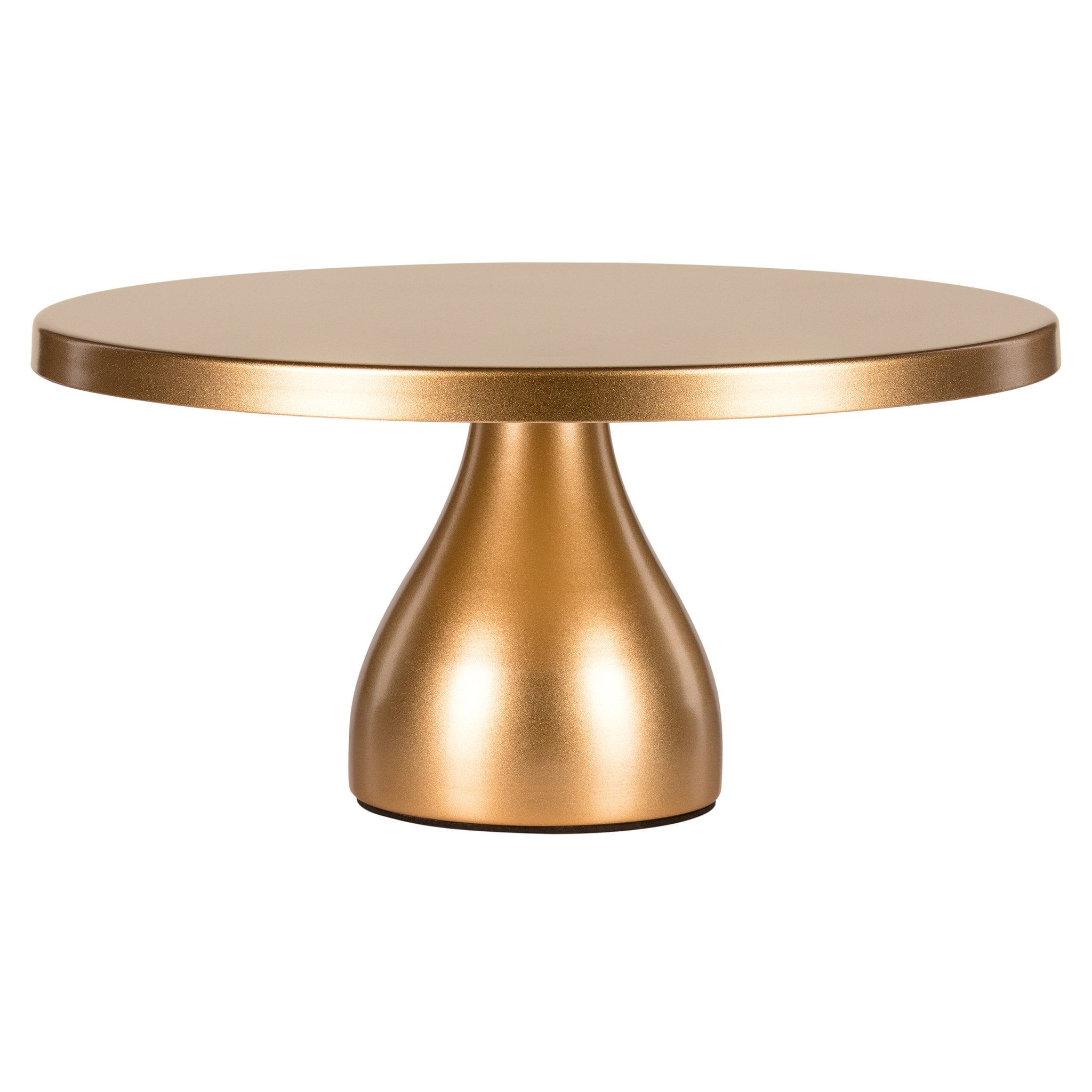 Amalfi Décor 12 Inch Round Modern Metal Wedding Cake Stand (Gold 