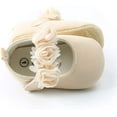 thumbnail image 4 of Antheron Baby Girls Mary Jane Flats Soft Sole Infant Moccasins Floral Sparkly Toddler Princess Dress Shoes, 4 of 6