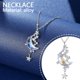 thumbnail image 5 of Wartleves Collar con colgante en forma de luna y estrella, circonita, plata, joyería para mujer 2024, 5 of 7