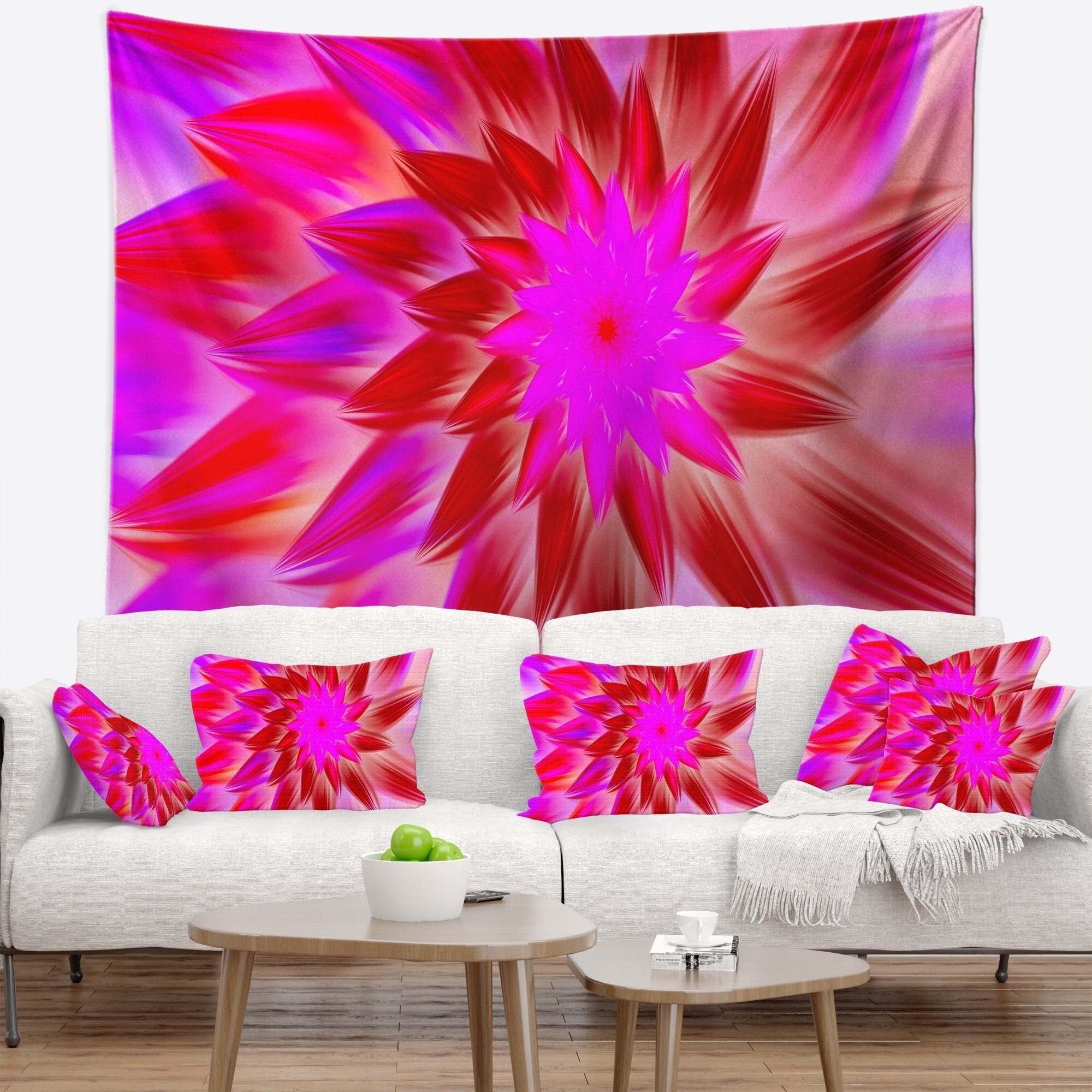 DESIGN ART Designart 'Beautiful Pink Flower Petals' Floral Wall