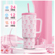 thumbnail image 2 of Vaso Térmico De Acero Inoxidable Con Calor/frío 40oz lazo rosa, 2 of 5