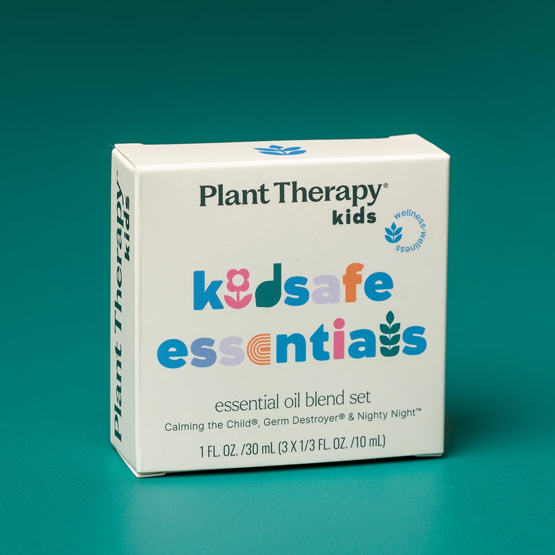 Plant Therapy KidSafe Essentials Blend Set 100% Pure, Undiluted, Natural Aromatherapy, KidSafe Essential Oils for Calming, Sleep, and Immune Support, 10 ml (1/3 oz) Each