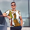 thumbnail image 3 of Lsque Scooby-Doo Pattern Golf Shirts for Men Dry Fit Print Moisture Wicking Performance Short Sleeve Polo Shirt-3X-Large, 3 of 7