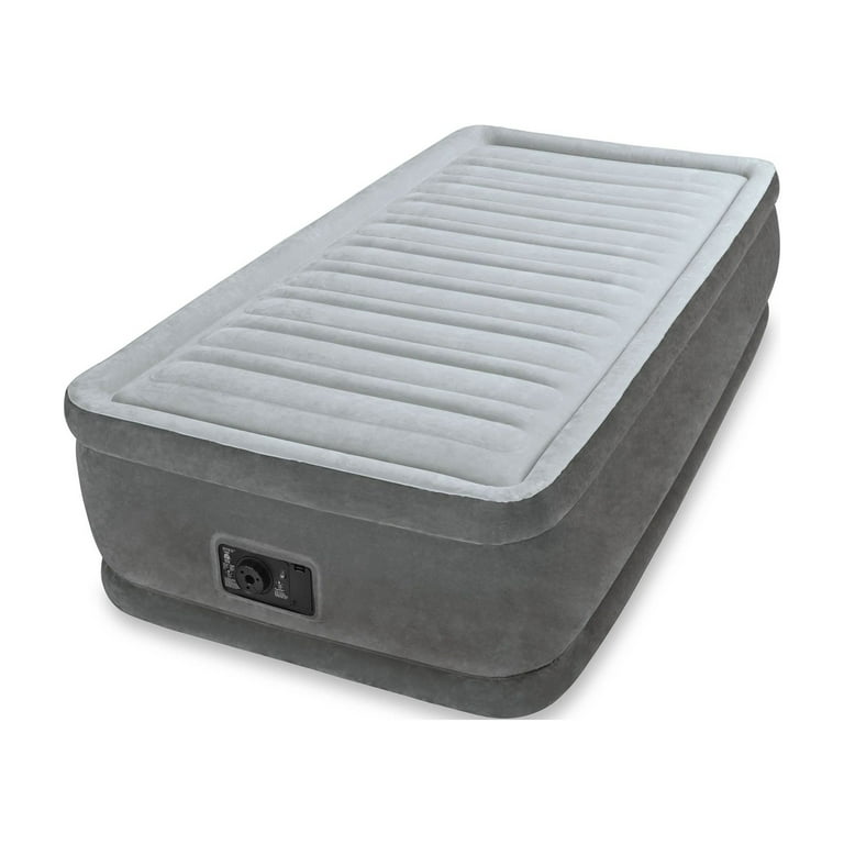 Intex Comfort Plush Elevated Dura-Beam Airbed with Built-In Electric Pump Twin