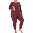 thumbnail image 5 of Fruit of the Loom Women's and Women's Plus Long Underwear 2-Piece Waffle Top and Bottom Thermal Set, 5 of 9